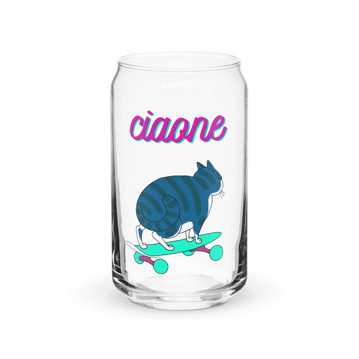 "Ciaone" Gatto Skater Bicchiere a forma di Lattina product image (1)
