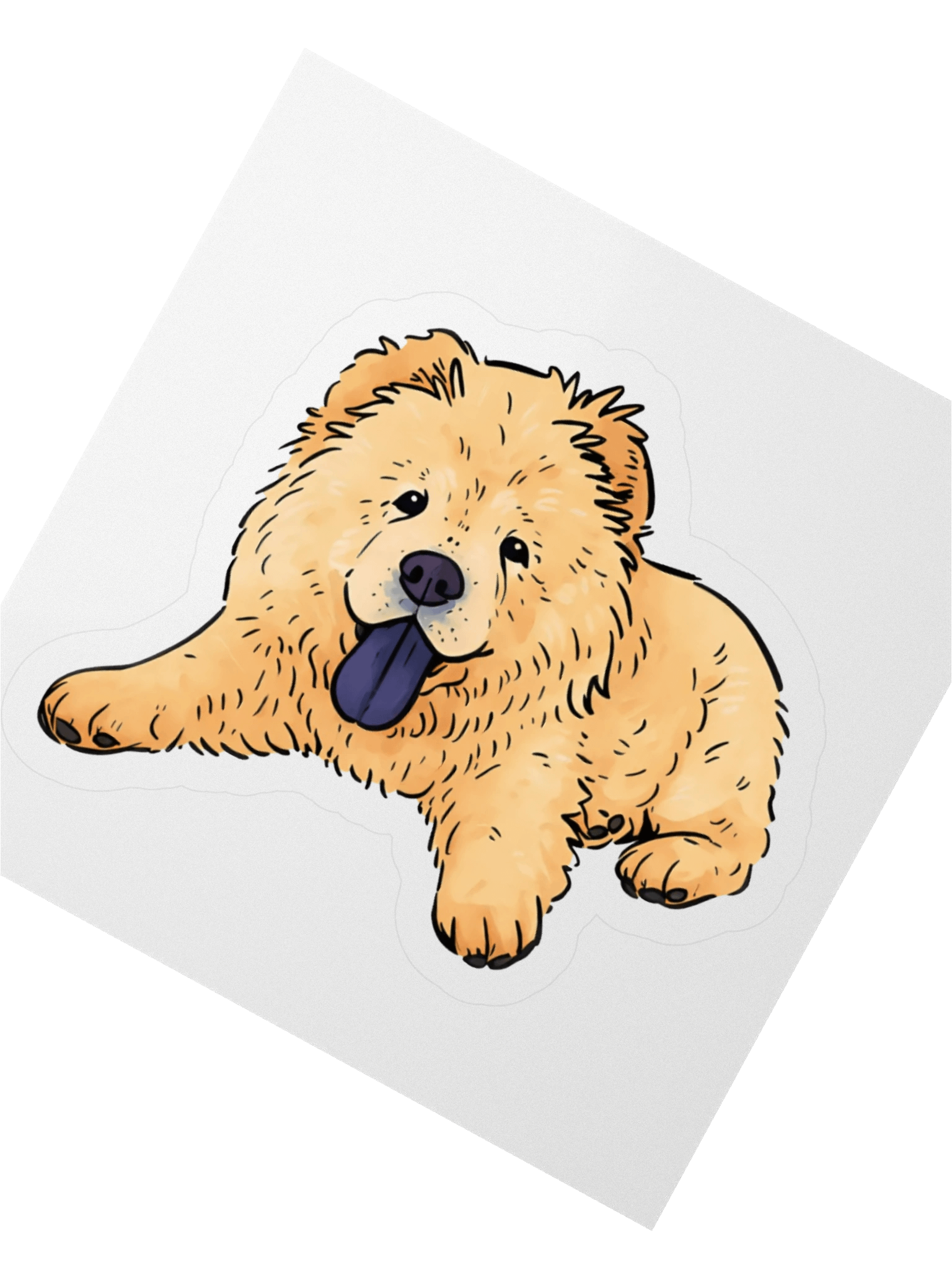 Fluffy Pie Tongue Out Sticker product image (4)