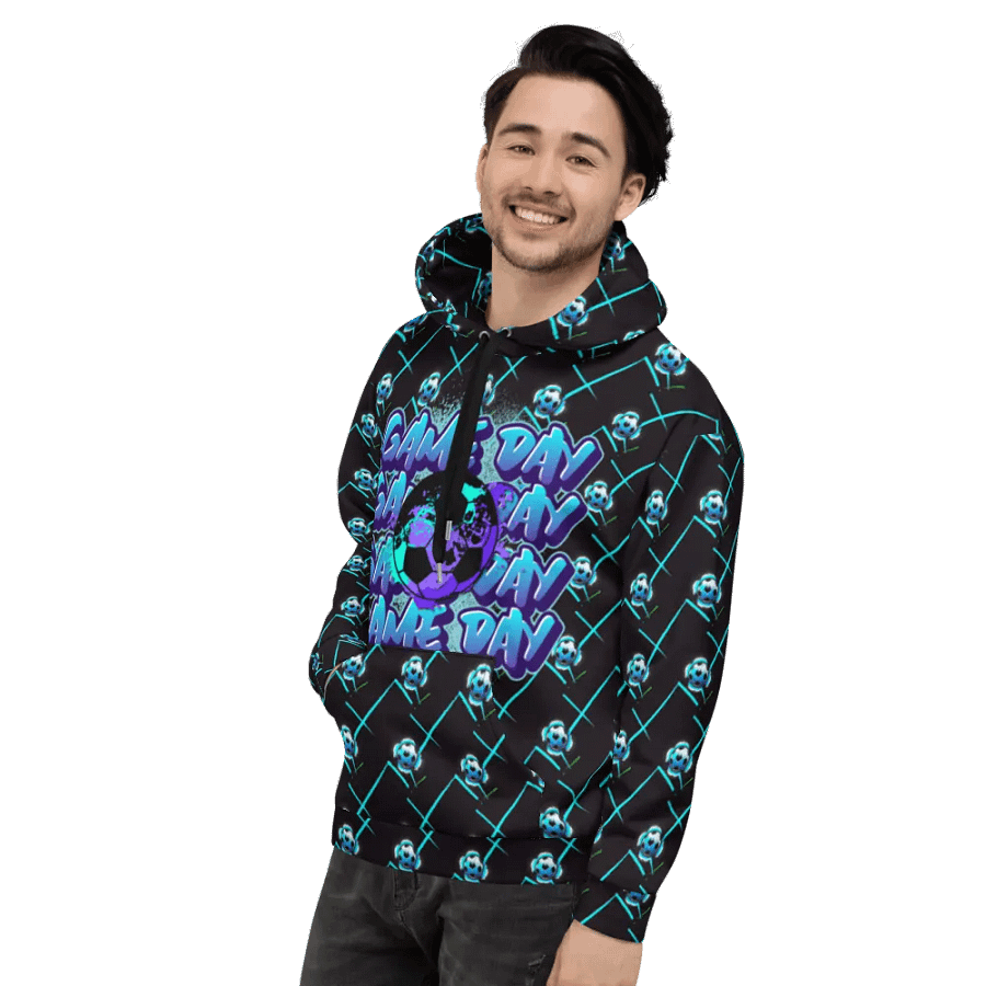 Game Day Soccer European Football All Over Print Hoodie product image (8)