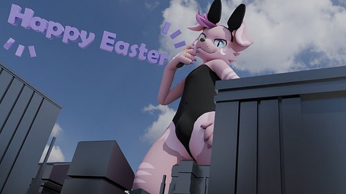 Wowie I was super late to post rhis, happy Easter.

Tags:
#furry #vrchatavatar #vrc #furryfandomartists #vrchatfurry #macro #...