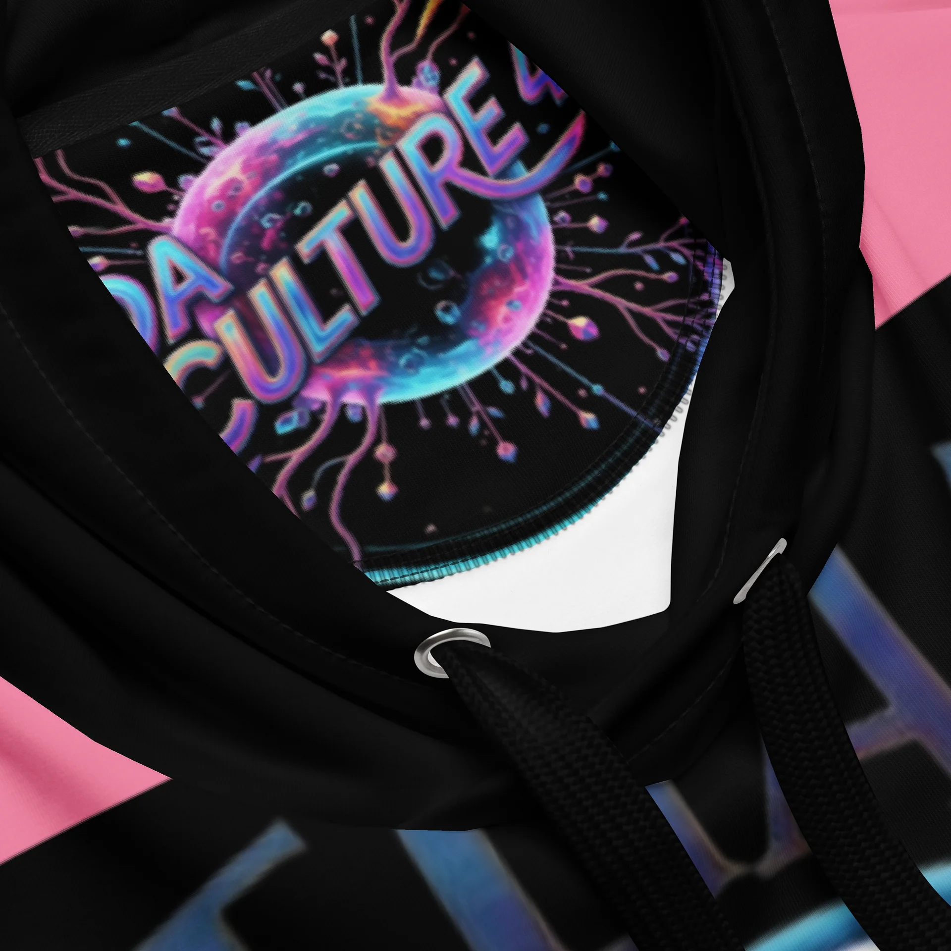 GOT GAME HOODIE PINK & BLACK product image (4)