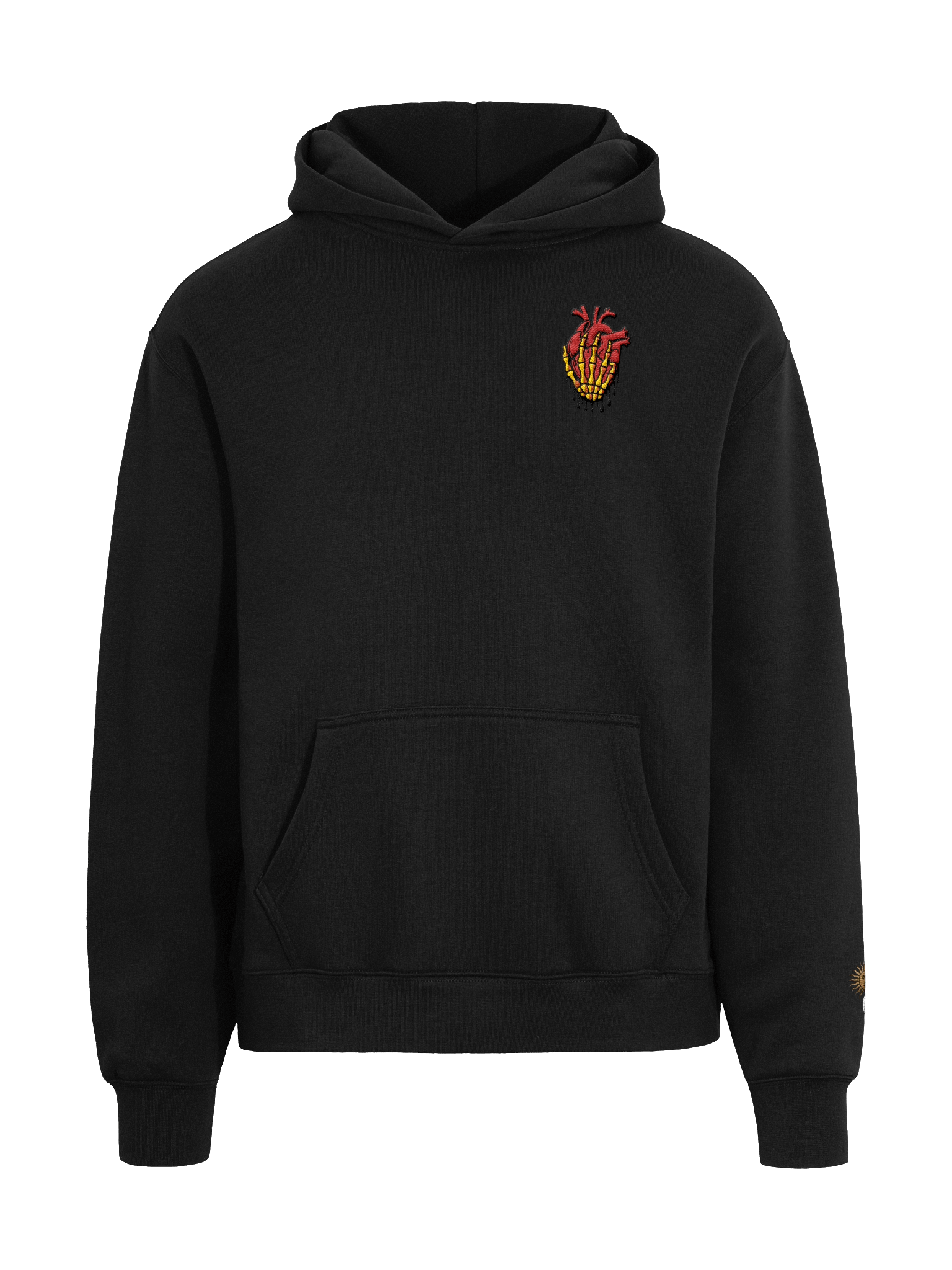Yin-Yang Sun and Human Face Oversized Hoodie product image (3)