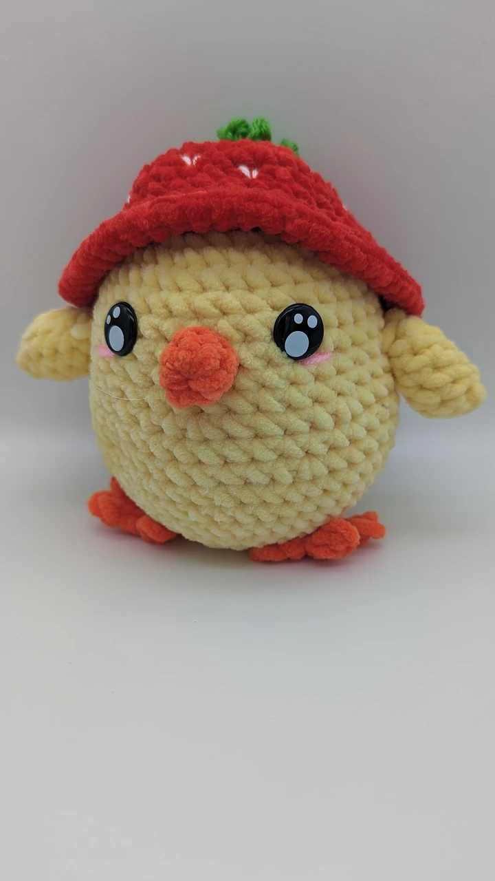 Chick Wearing a Strawberry Hat product image (1)