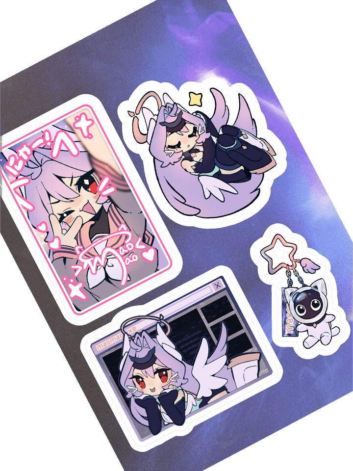 maomao birthday stickers! product image (1)