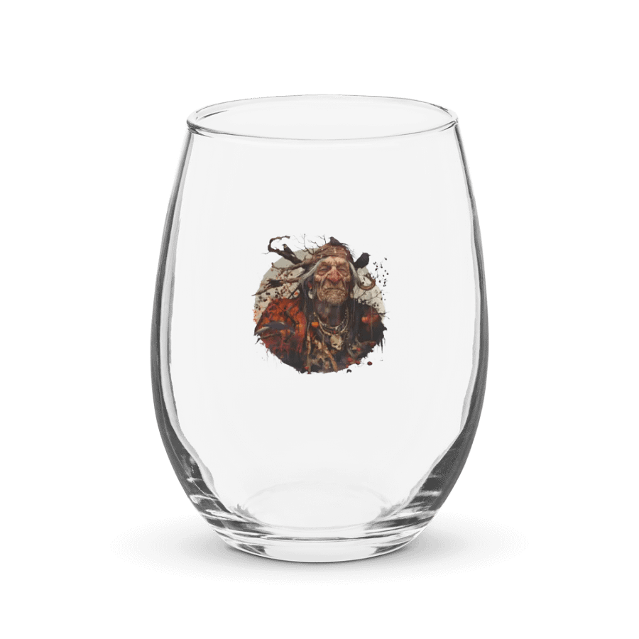 Baba Yaga - The Bad Witch of Slavic Folklore Stemless Water / Wine Glass product image (1)