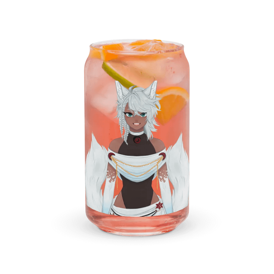 Foxy Elegance Glass: Anime-Inspired Can-Shaped Glassware product image (37)