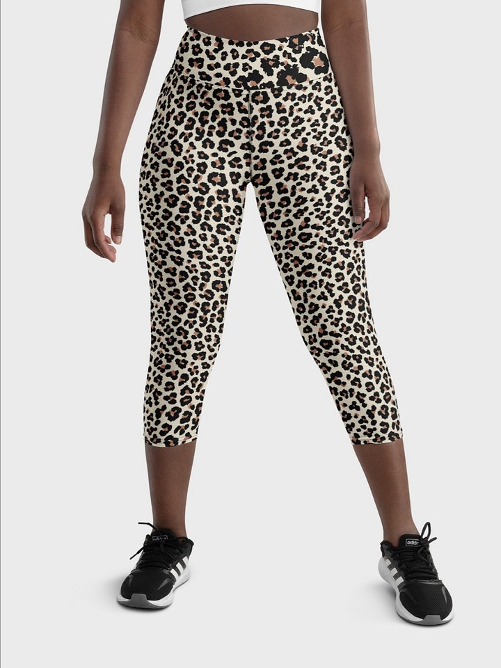 Capri Leggings "Abstract Animal Leopard Skin Fur Pattern" product image (1)