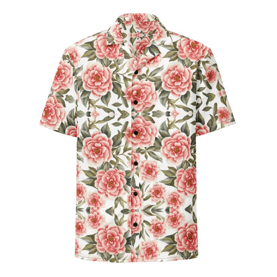 Floral Pattern Camellia Flowers Hawaiian Shirt product image (1)