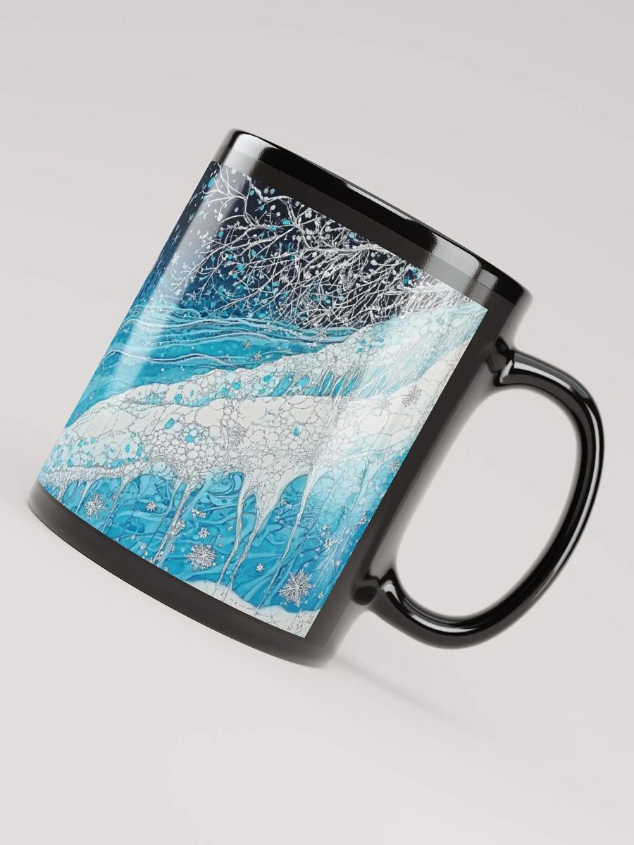 Winter Frost, Glossy Black Mug product image (5)