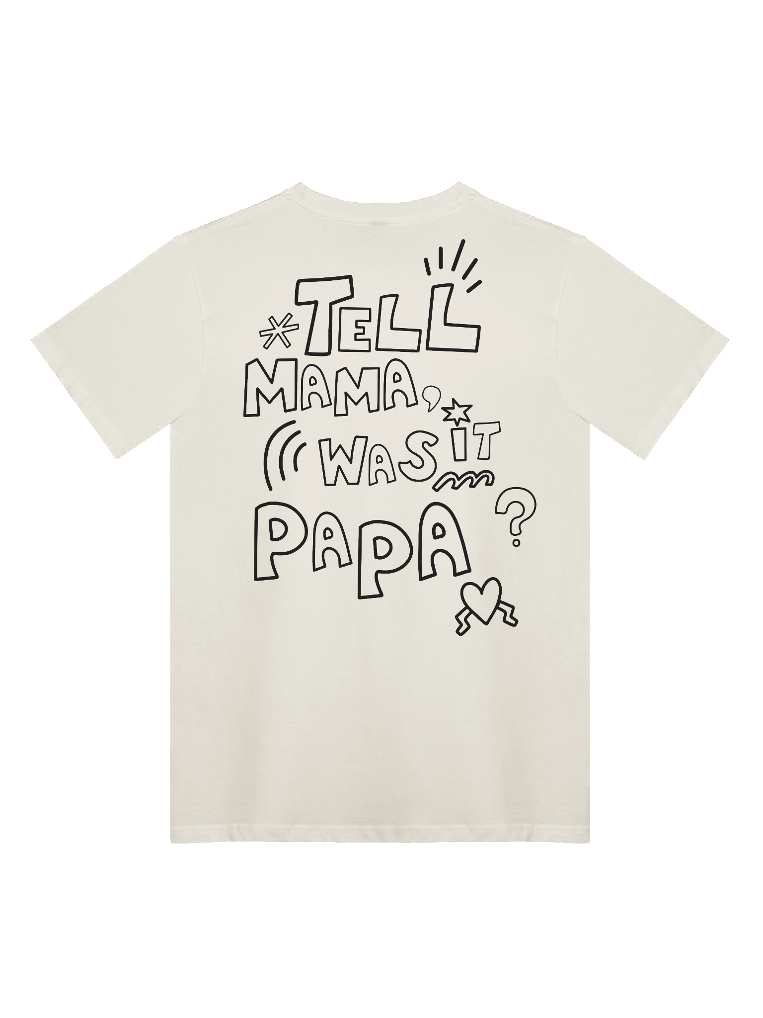 Daddy Issues Tee (Ivory) product image (1)