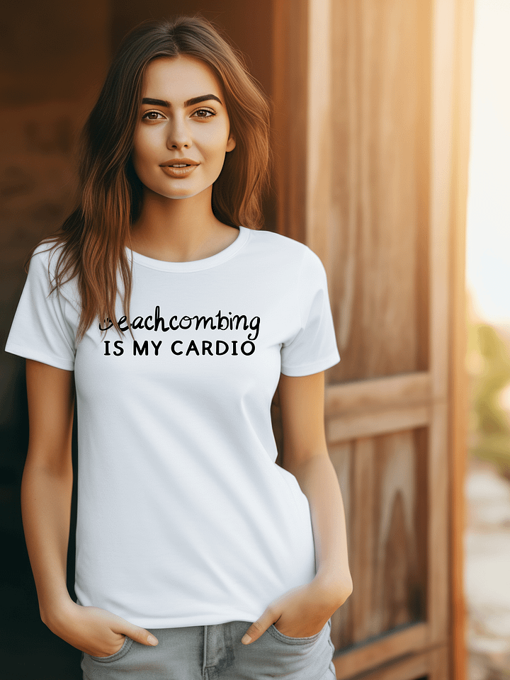 Beachcombing IS MY CARDIO | Black Ink | Bella+Canvas® 3001 Unisex Tee | Coastal Apparel by Monique Faella Designs™ product image (122)