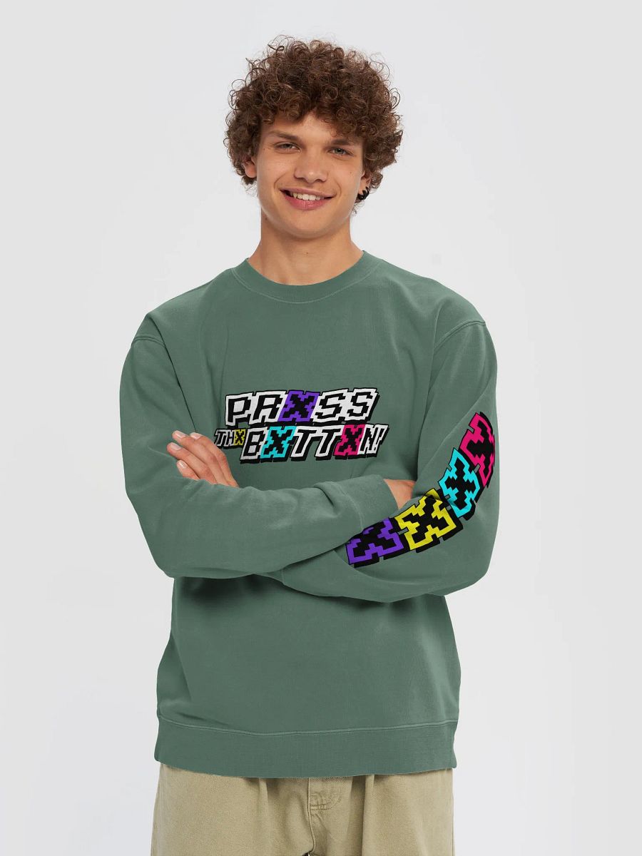 Prxss Thx Bxttxn! Garment-Dyed Sweater product image (5)