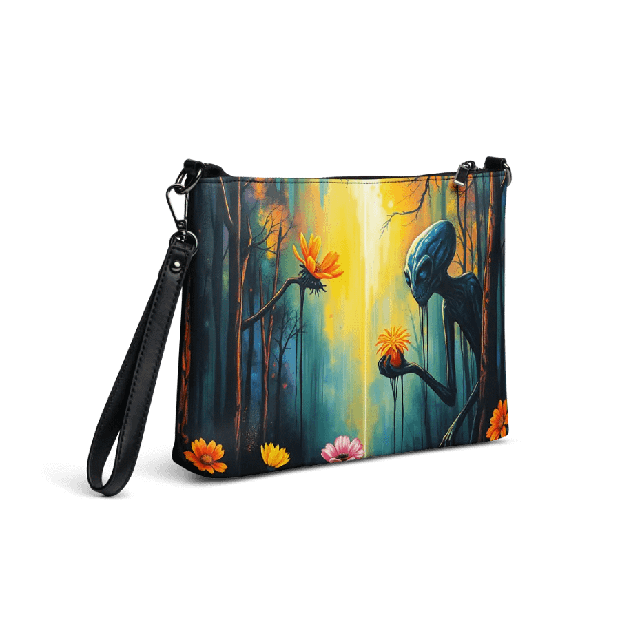 premium Faux leather Ethereal Forest Dream All-Over Print Crossbody Bag product image (5)