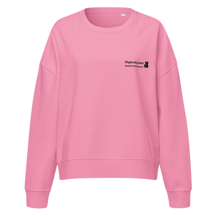Sweater "Physically here, Mentally at home with my cat.' product image (1)
