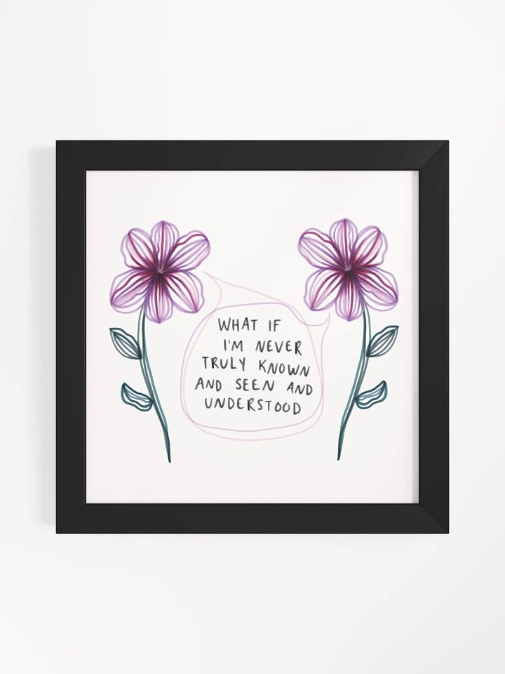 Understood Framed Art Print product image (1)