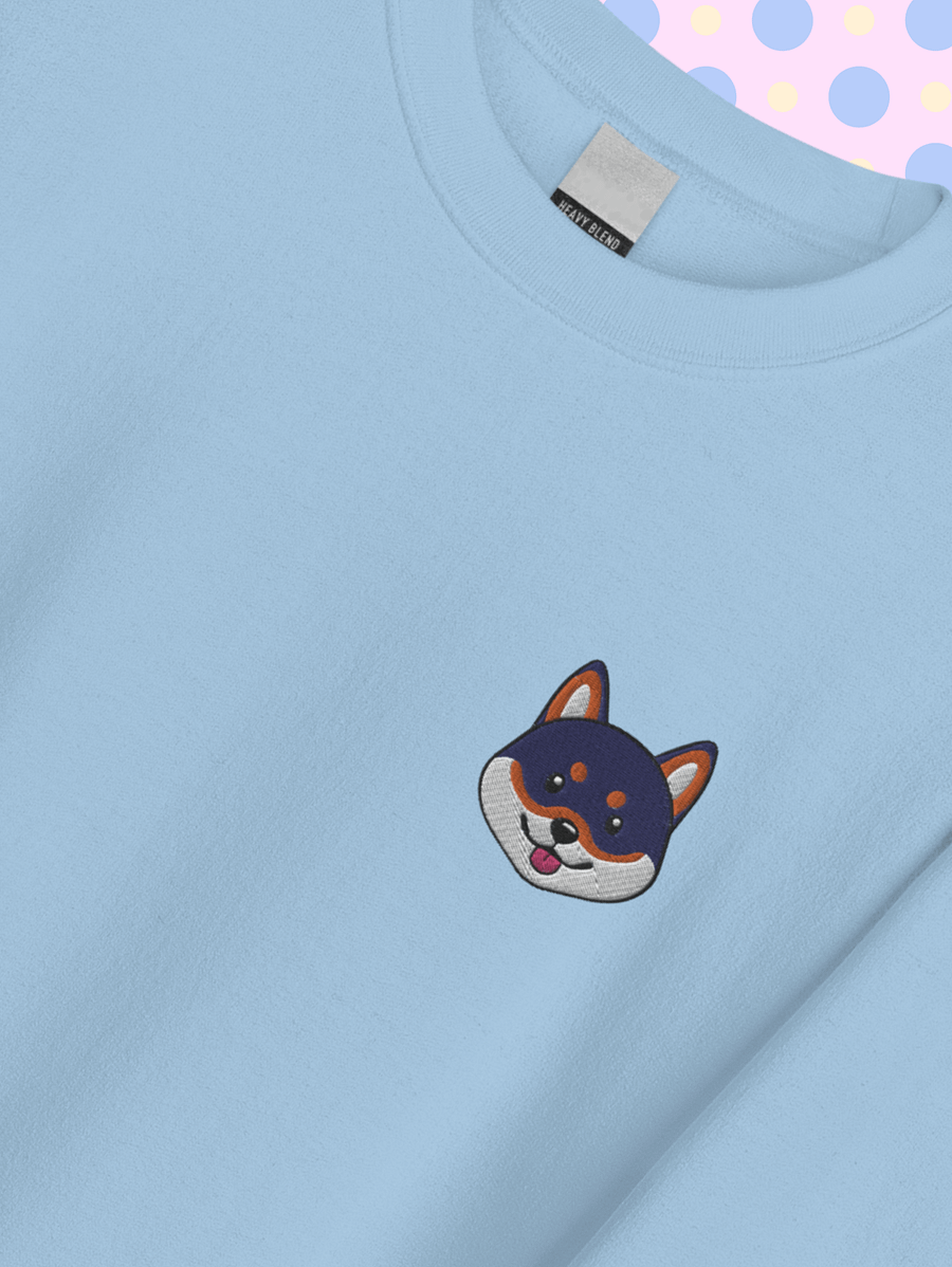 Cheerful Shiba Inu Crewneck Sweatshirt product image (2)