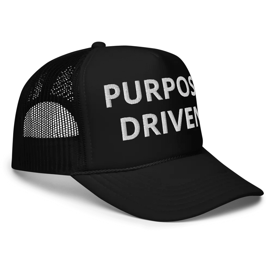 PURPOSE DRIVEN TRUCKER HAT (BLACK) product image (3)