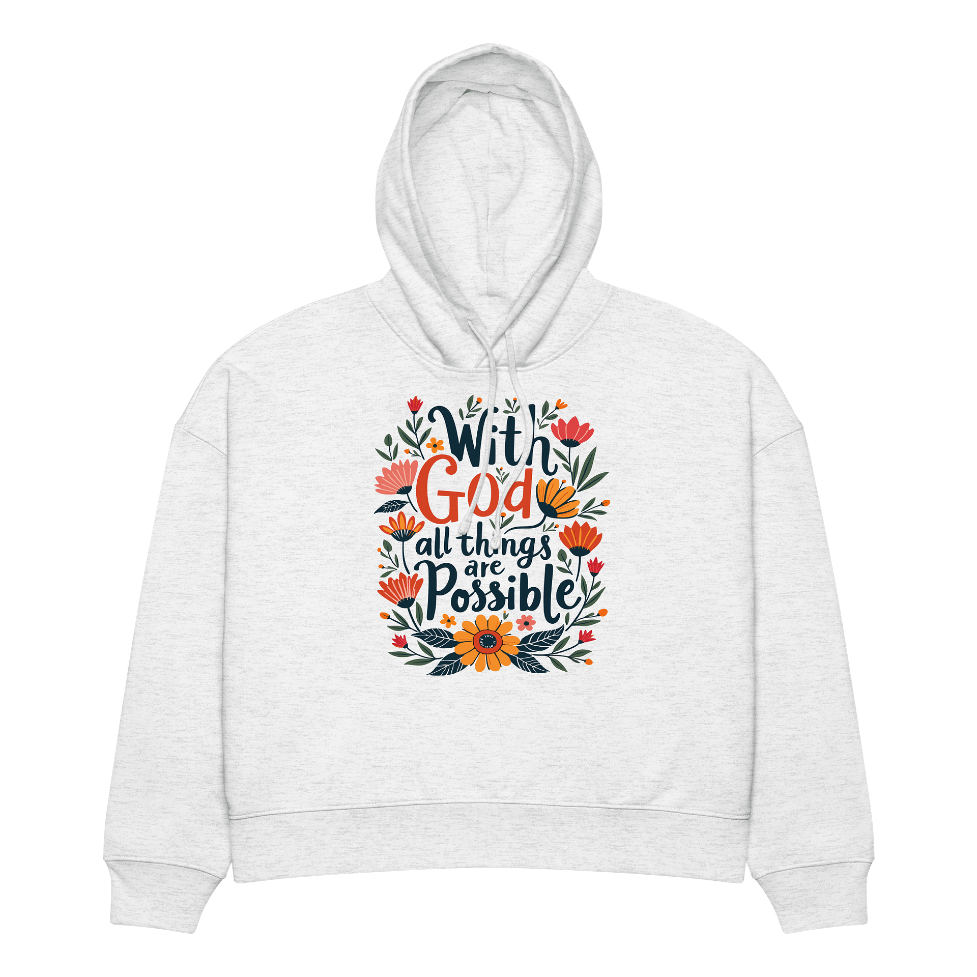 Women's Organic Hoodie With God All Things Are Possible product image (4)