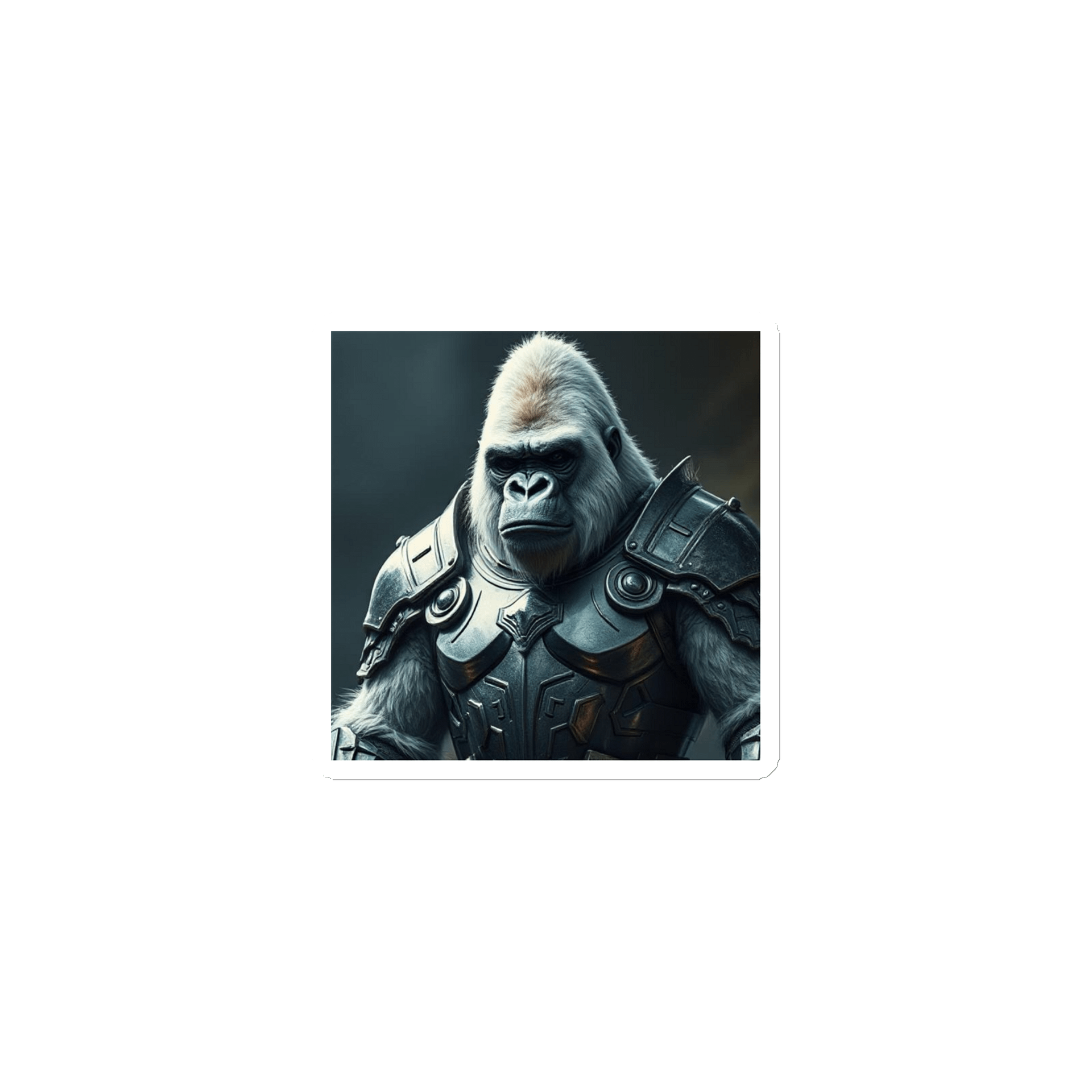 White Gorilla In Armor product image (1)