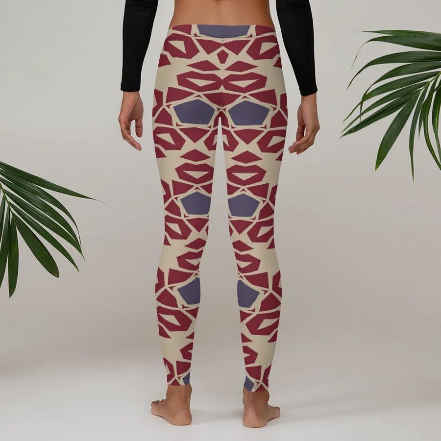 Symmetric Chic: Custom All-Over Print Leggings product image (4)