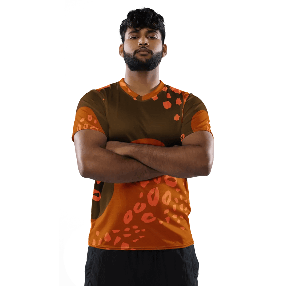 Orangey Orange All-Over Sports Jersey product image (2)