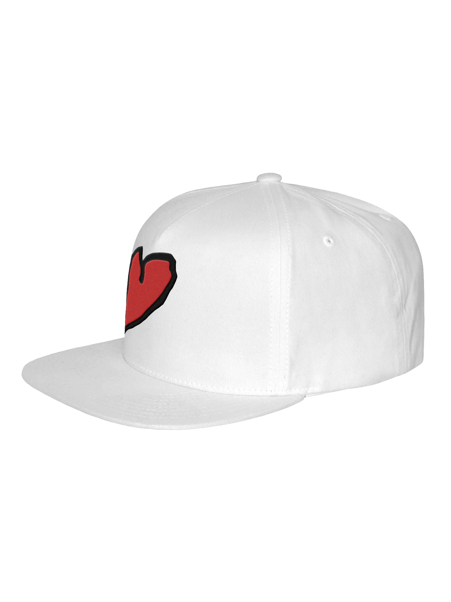 Have A Heart Flat Snapback Cap with Red Heart product image (6)