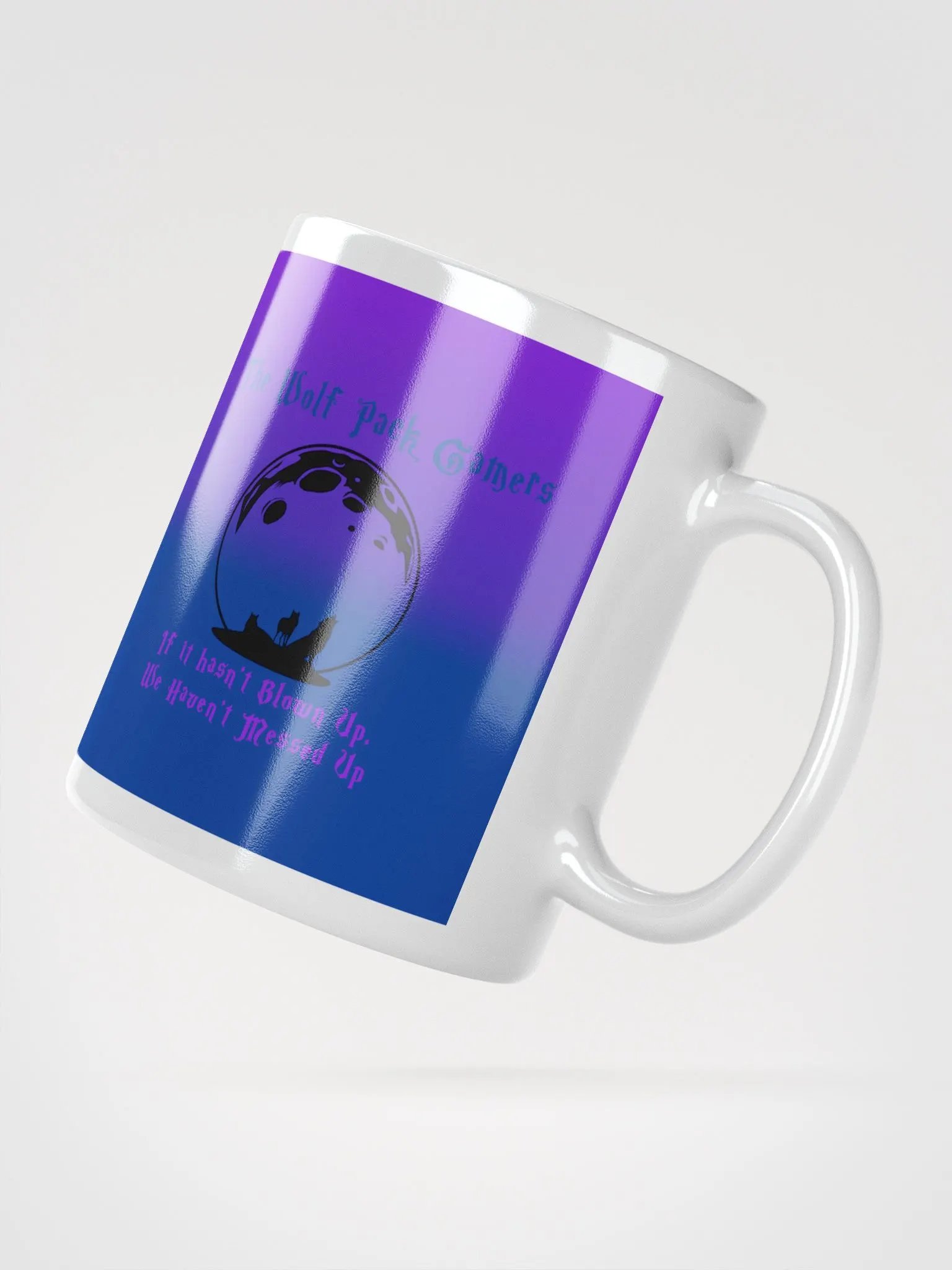 The Wolf Pack gamers Gaming Motto with PawPrint Mug product image (2)