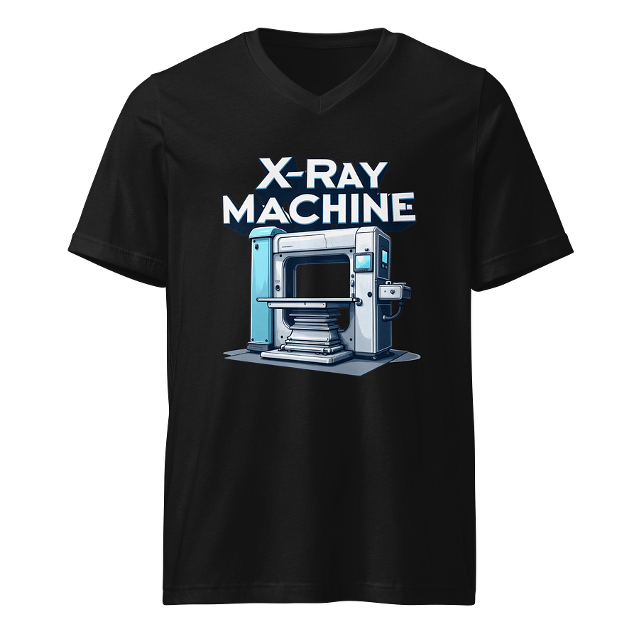 Bold X-Ray Machine Illustration V-Neck T-Shirt product image (1)