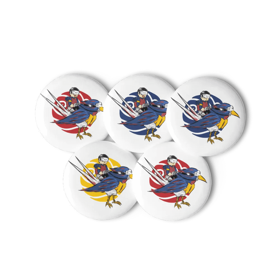 Bird Rider Pin Button Set product image (11)