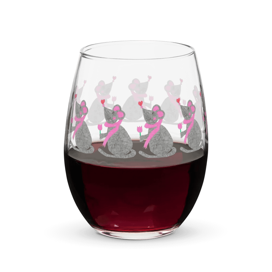 Tulip mouse Stemless Wine Glass product image (6)