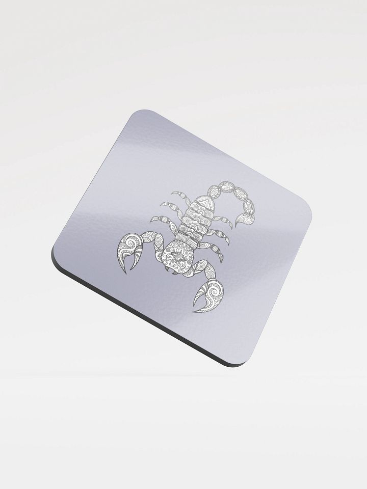 Lobster Drawing Gray Cork Coaster product image (1)