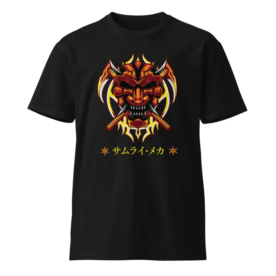 Demon Oni Mask Samurai T-Shirt product image (1)