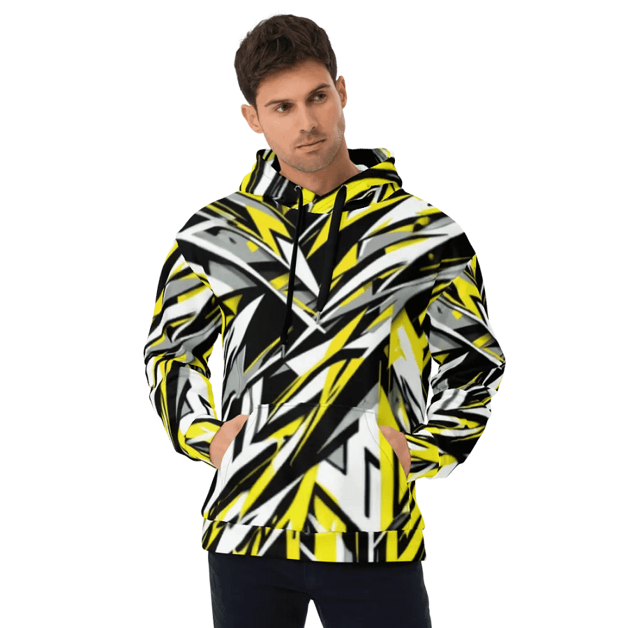 Dynamic Geometric Fusion Unisex Hoodie product image (8)