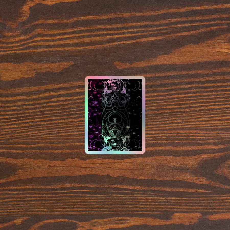 Asexual Flag Sticker (Flourish Variation) product image (3)