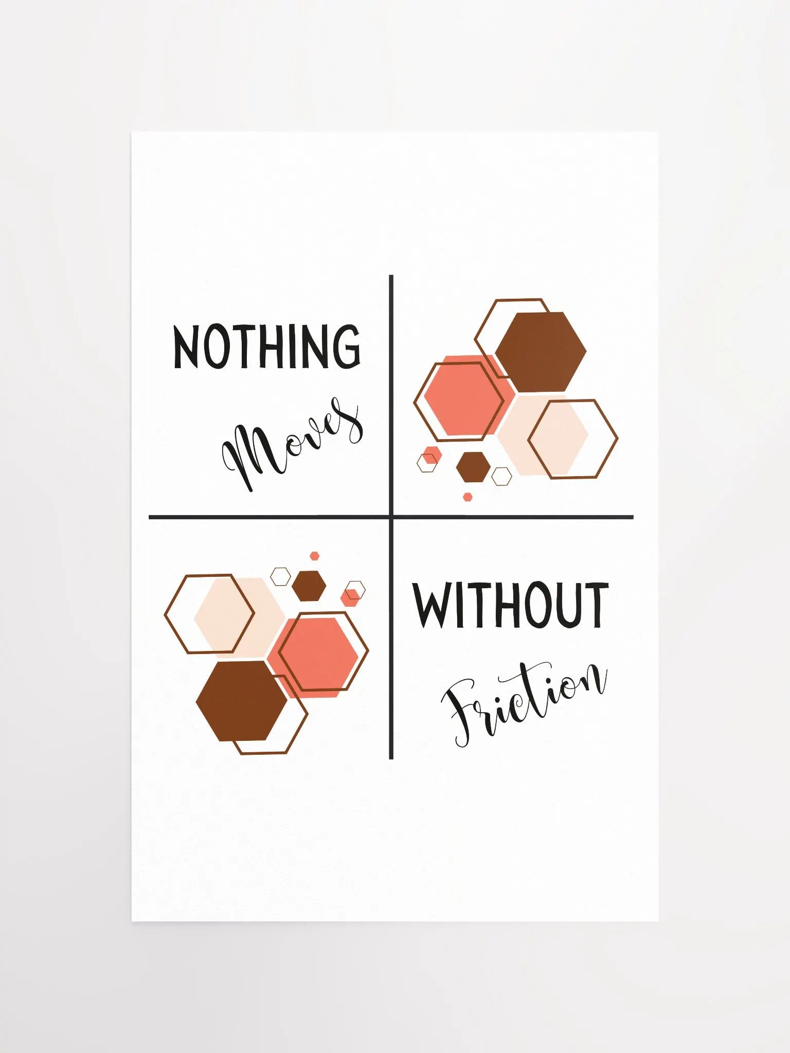 Nothing Moves Without Friction Poster product image (4)
