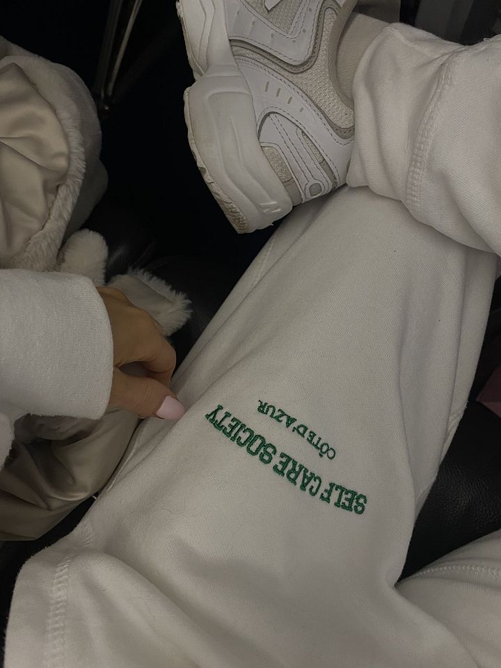Self Care Society Côte d'Azur Embroidered Joggers product image (2)