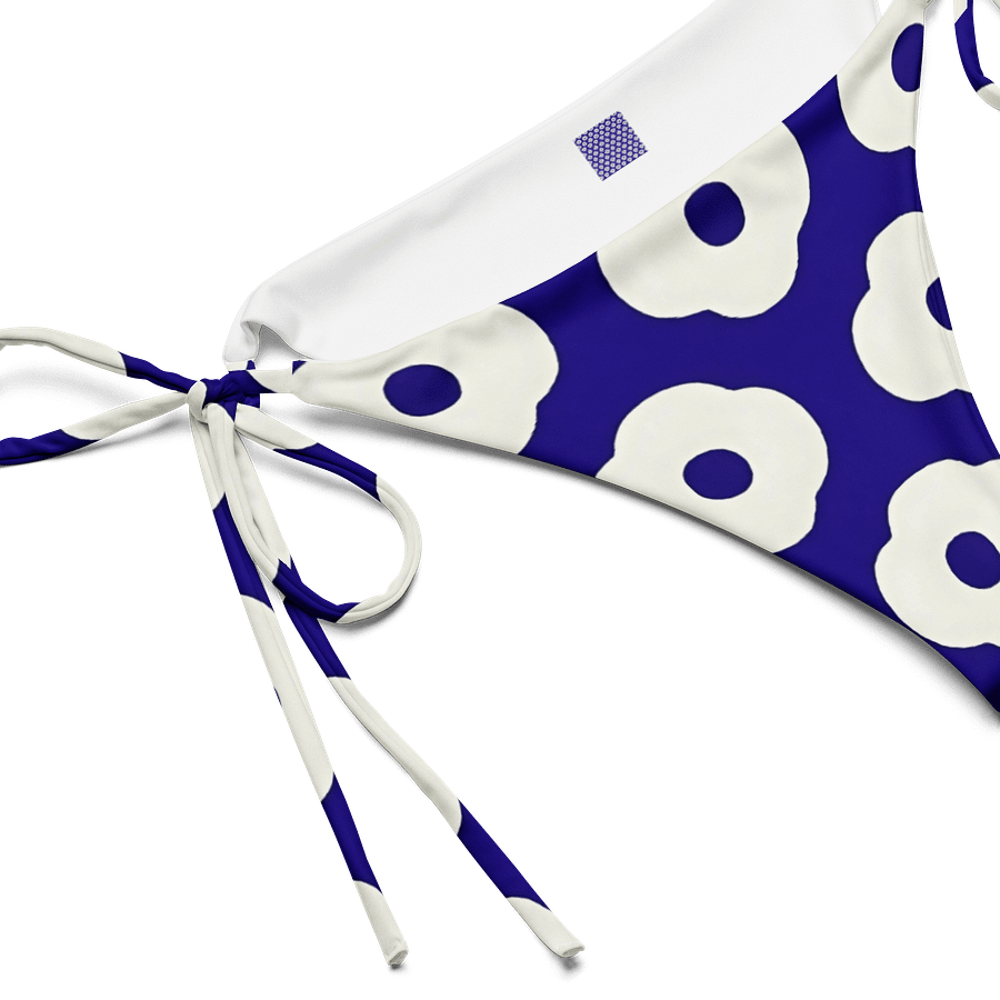 Eco-Chic Blue Floral Bikini Bottom product image (2)