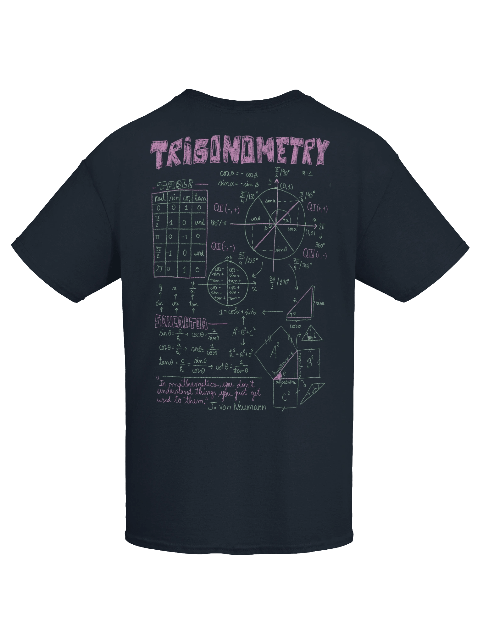 Trigonometry t-shirt product image (4)