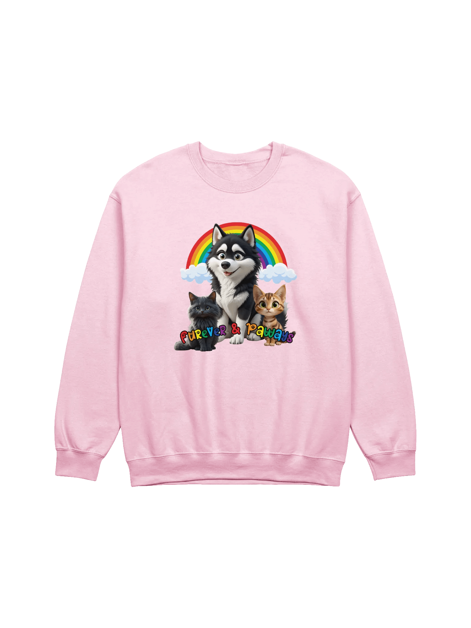Furever & Paways Rainbow Crewneck Sweatshirt product image (9)