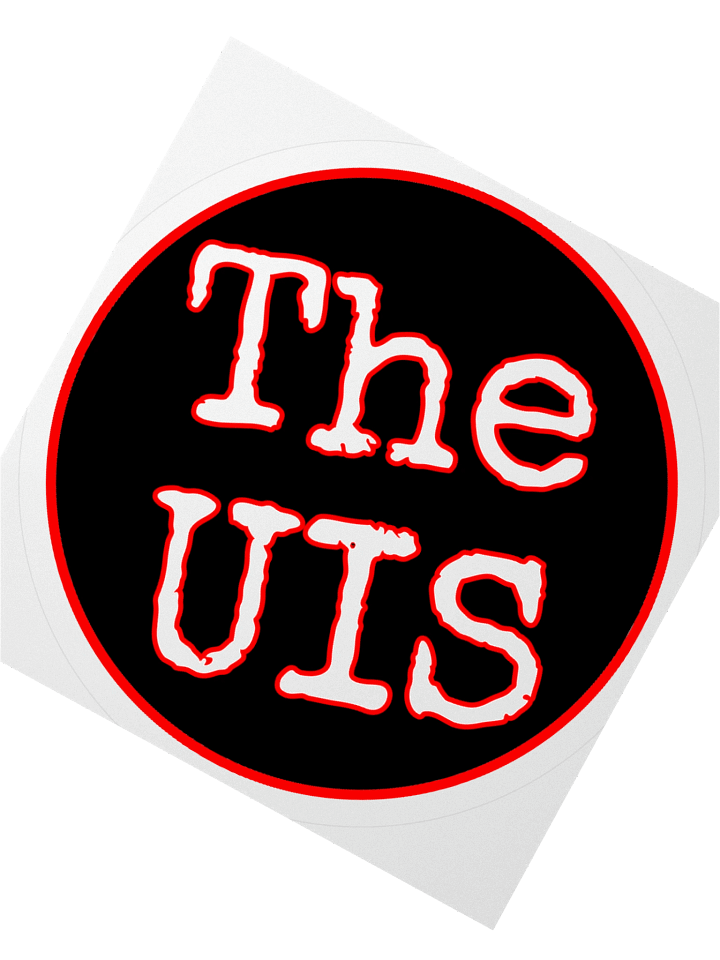 TheUIS Black-Red-White Logo Sticker product image (4)