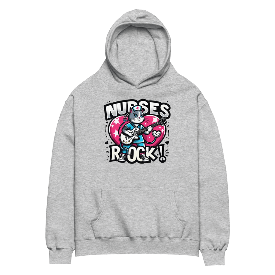 Nurse Rockstar Cat Oversized Hoodie product image (8)