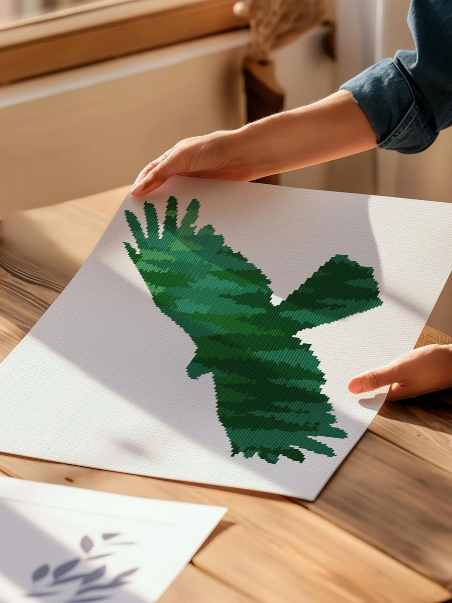Green Eagle Tree Silhouette product image (5)