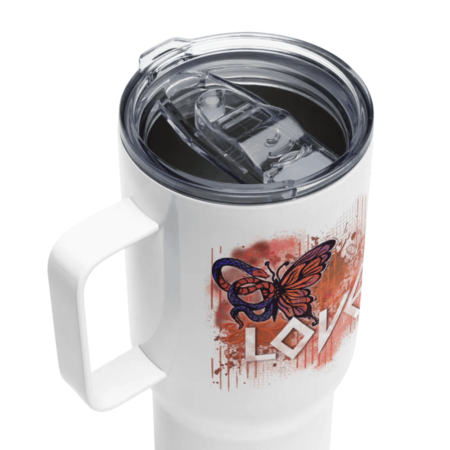 Love Soft Grunge Snake Butterfly Travel Mug w/ Handle product image (3)