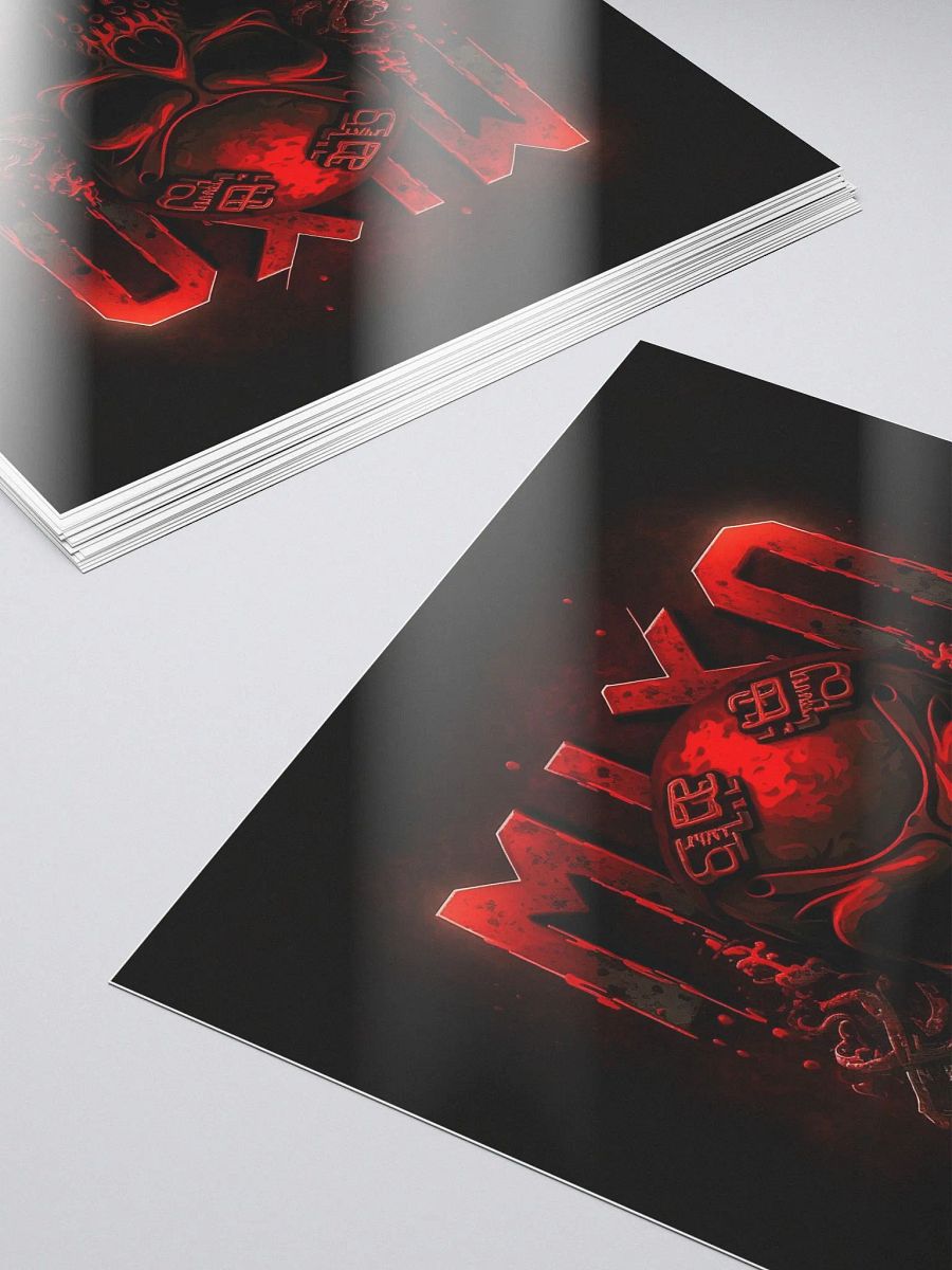 Mixo Dark Red Skull Sticker product image (5)