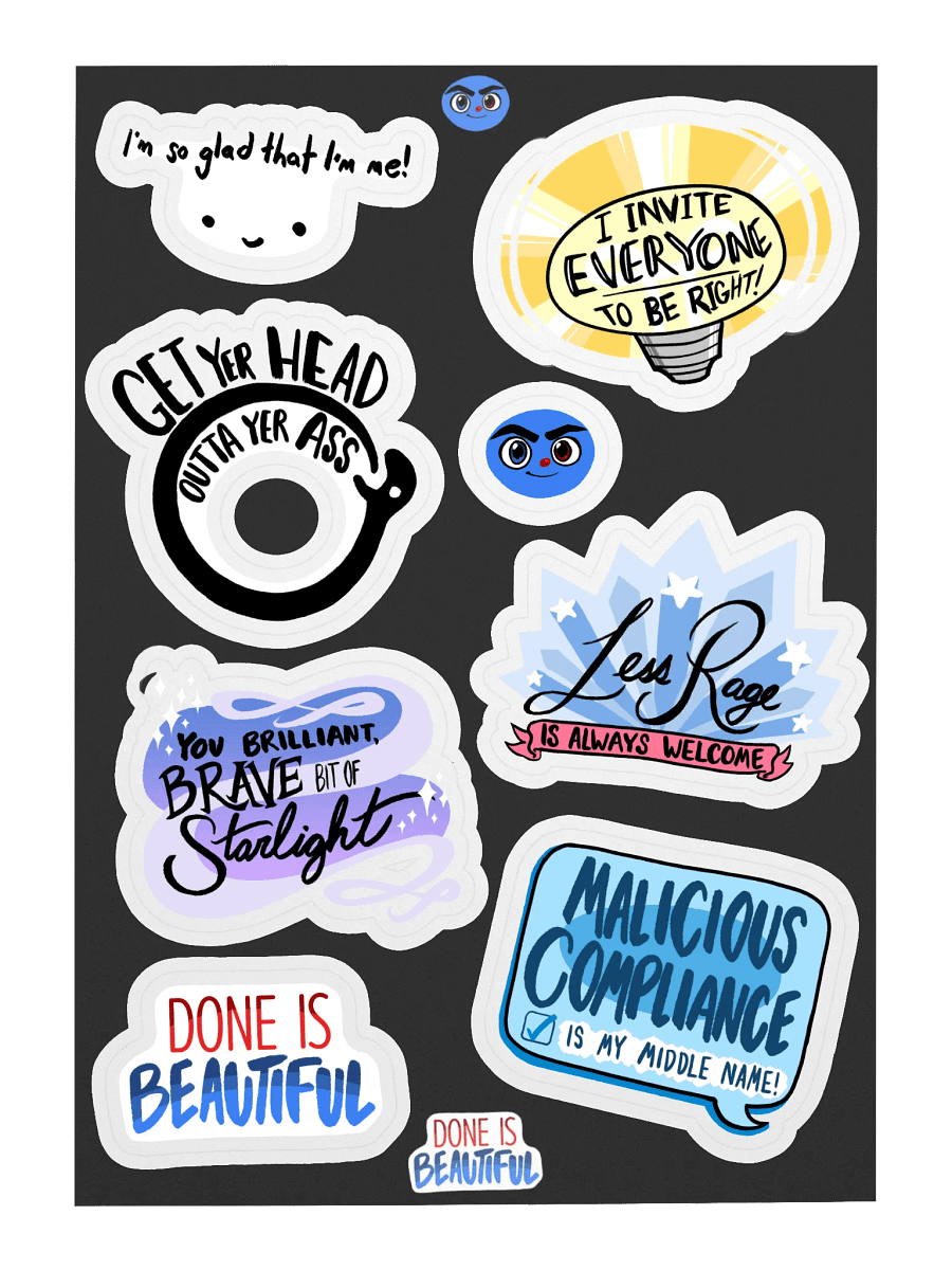 [Friend Quotes] Sticker Sheet product image (3)