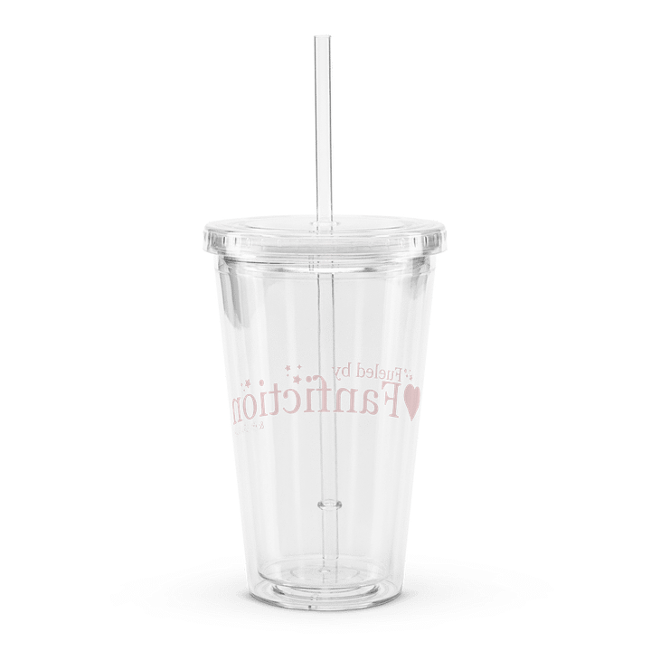 Fueled by Fanfiction Clear Cup with Straw product image (2)