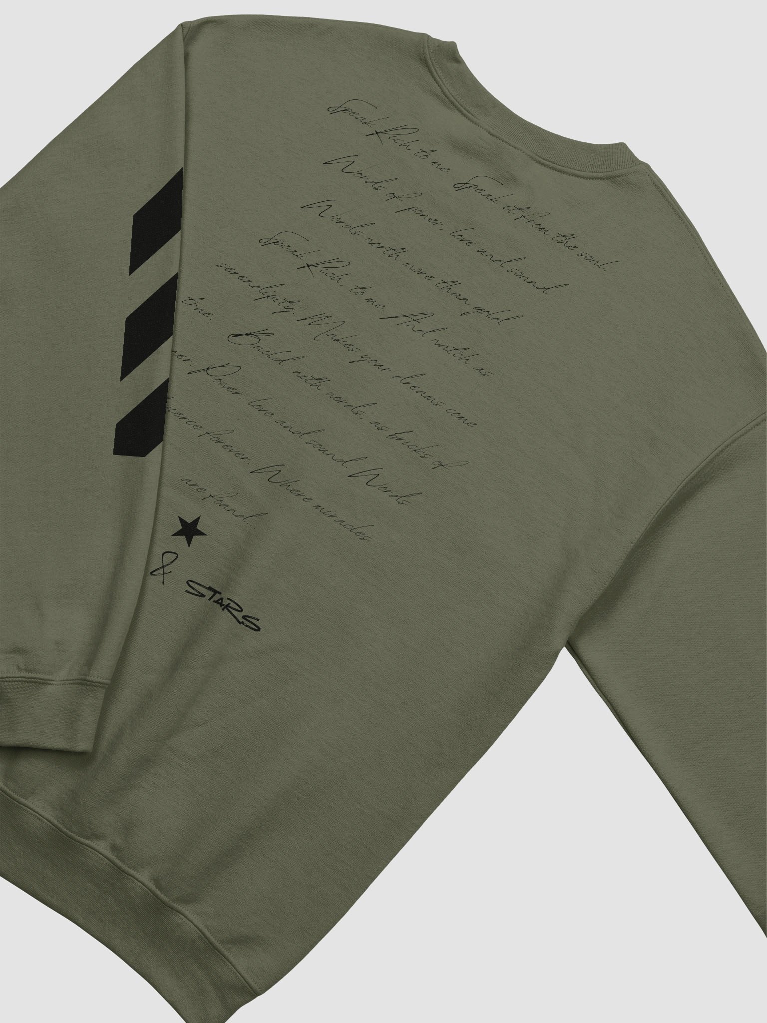 'Speak Rich' Gold Lips Sweatshirt product image (2)