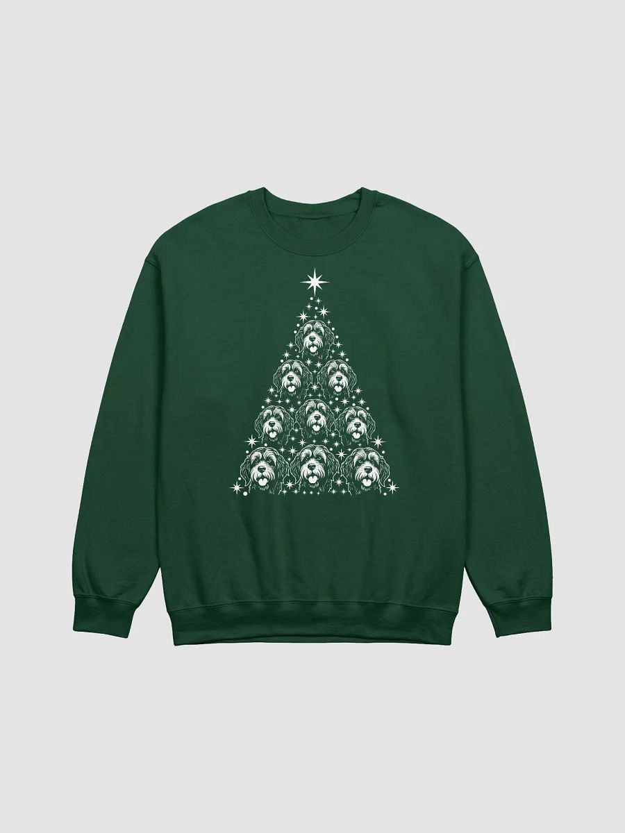 Portuguese Water Dog Christmas Tree Sweatshirt Design for Portuguese Water Dog Paw-rents product image (13)