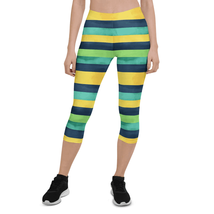 Stripes of Dyspraxia Capris product image (1)