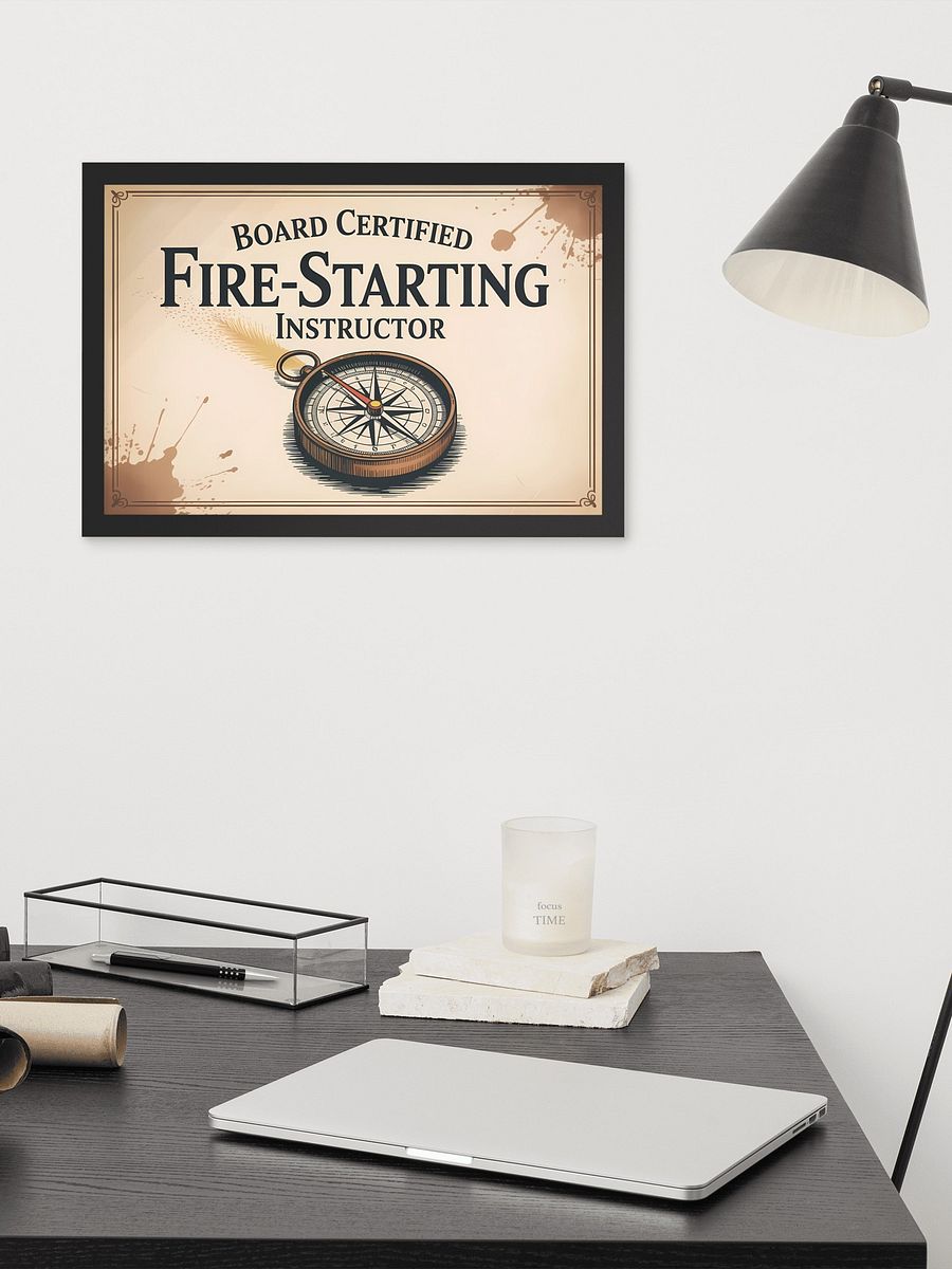 Fire Starting Instructor Human Design Manifestor Framed Wall Art Poster product image (4)